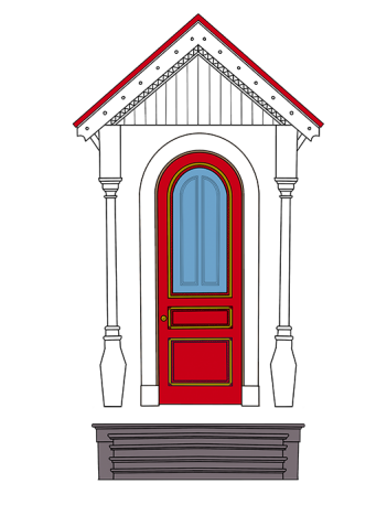 درب ورودی خانه عروسکی