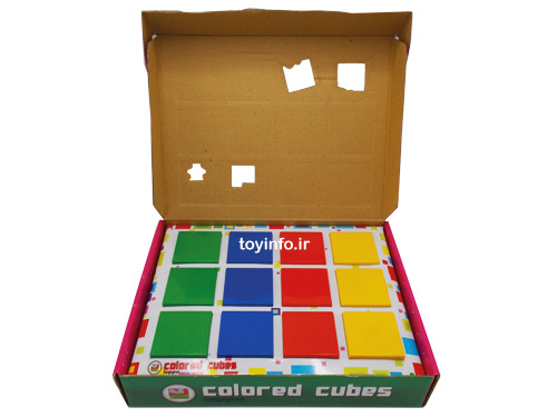 بسته بندی مکعب های رنگی
