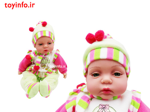 عروسک نوزاد با چشمان سبز