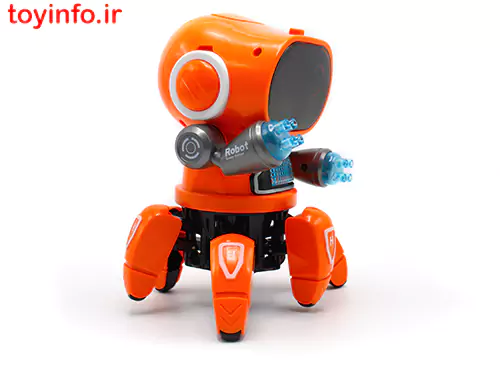 ربات موزیکال نارنجی از نمای جانبی