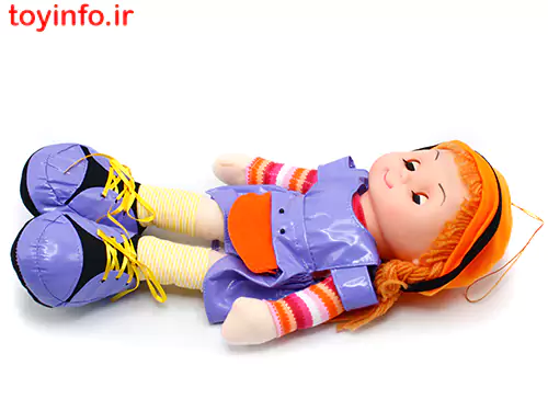 عروسک پارچه ای با لباس های براق