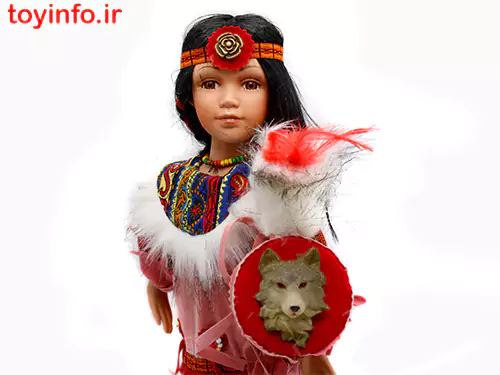 دختر عروسکی با عصای گرگ نما