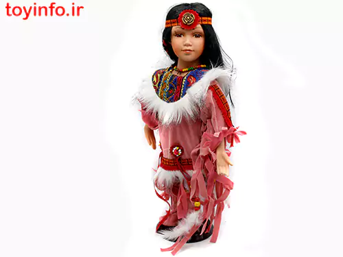 عروسک دخترانه ززیبا با لباس صورتی