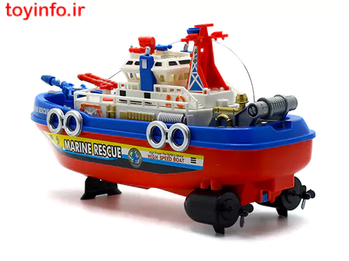 کشتی اسباب بازی قابل حرکت بر روی آب