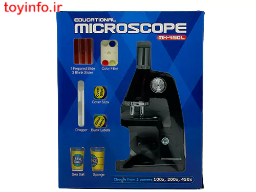 میکروسکوپ 450 با جعبه بسته بندی
