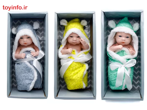 خرید اینترنتی عروسک های نوزاد حوله پیچ