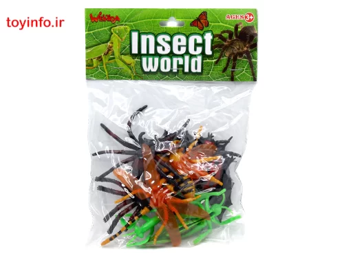 بسته بندی مشمایی فیگور حشرات پلاستیکی 8 عددی, فروشگاه اینترنتی بارار اسباب بازی