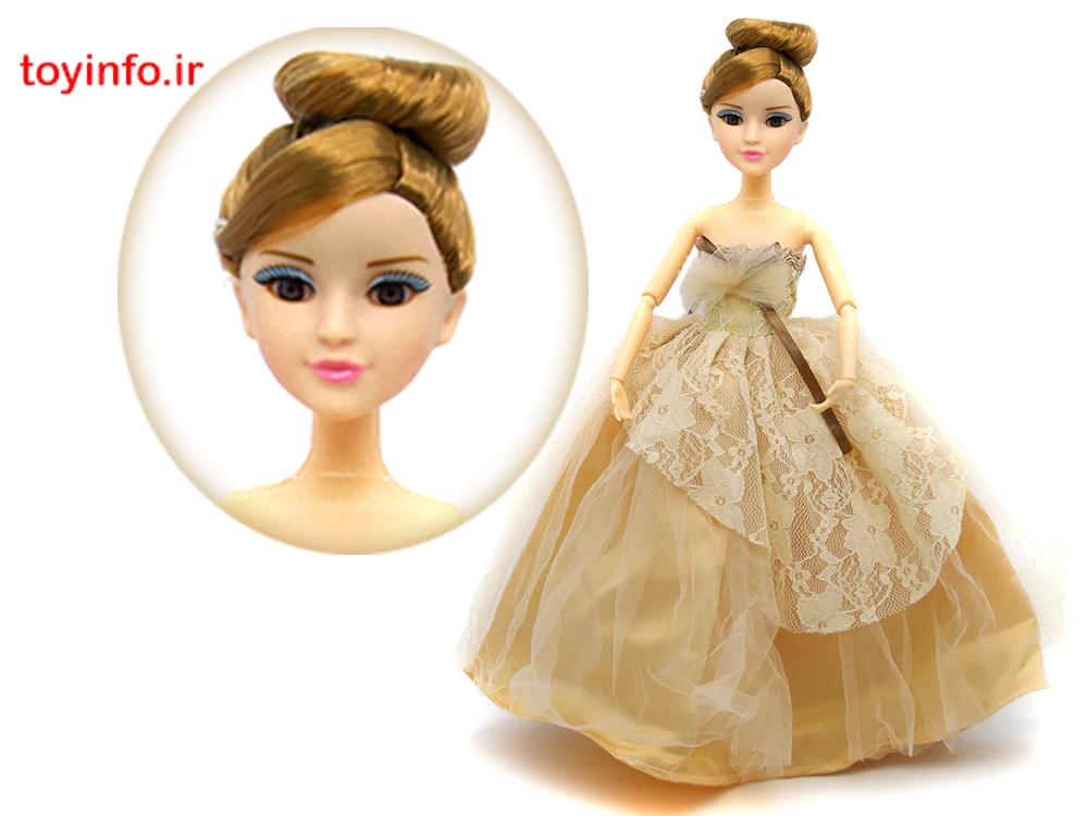 عروسک پرنسس مفصلی با چهره متین و دوست داشتنی برای دوستی دختران , فروشگاه اینترنتی بازار اسباب بازی