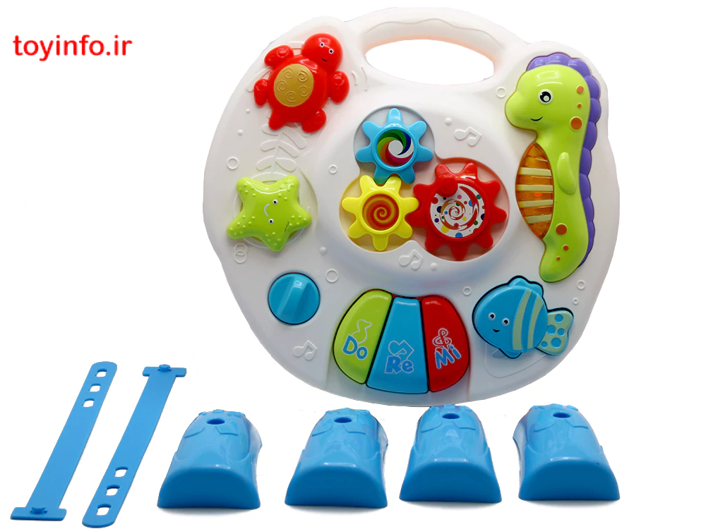 میز آموزشی کودک دارای پایه و بند پلاستیکی برای استفاده در حالت های مختلف, فروشگاه اینترنتی اسباب بازی