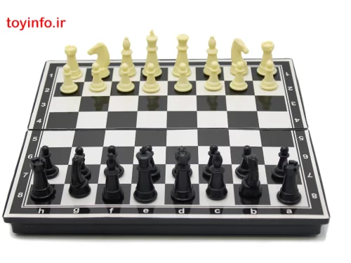 شطرنج مغناطیسی دو بازی همراه با تخته نرد در پشت آن, فروشگاه آنلاین بازار اسباب بازی