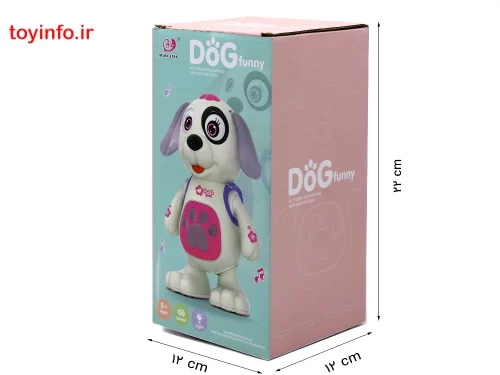ابعاد بسته بندی جعبه ای سگ موزیکال عروسکی, فروشگاه آن لاین بازار اسباب بازی
