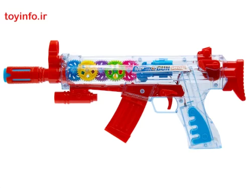 خرید تفنگ کلاشینکف موزیکال یک اسباب بازی پسرانه شیک، فروشگاه آن لاین بازار اسباب بازی