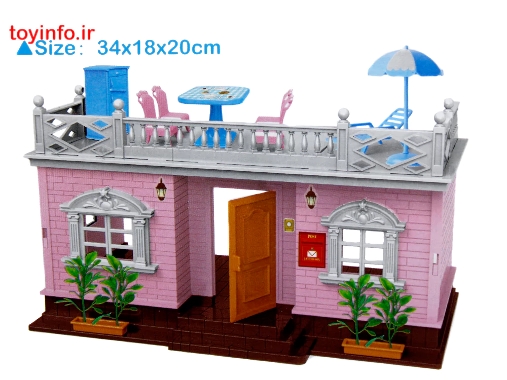 نمایی از خانه عروسکی ویلای خانوادگی تفریحی ، فروشگاه اینترنتی بازار اسباب بازی