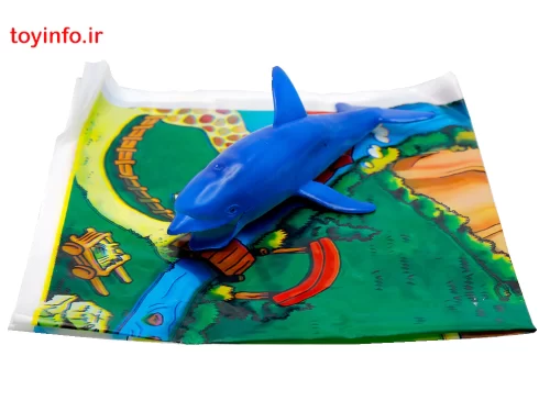 یک نهنگ حیوانات دریایی بزرگ بر روی سفره مخصوص، فروشگاه اینترنتی بازار اسباب بازی