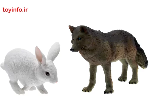 فیگور حیوانات عروسک گرگ و خرگوش، فروشگاه آن لاین بازار اسباب بازی