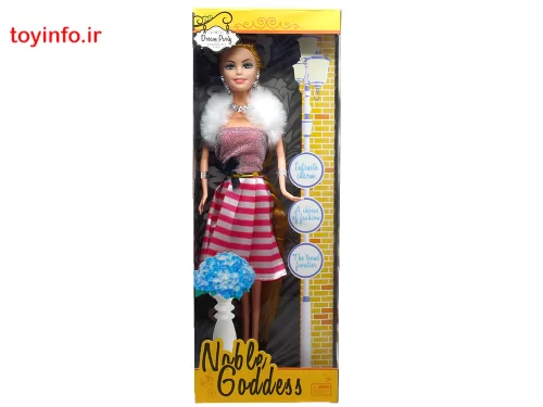 عروسک نوبل مدل A با پیراهن خز دار سفید ،فروشگاه آن لاین بازار اسباب بازی