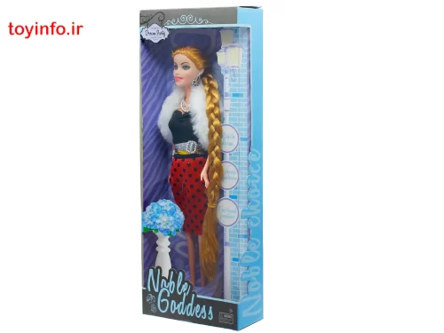 عروسک نوبل مدل D با دامن قرمز ، فروشگاه اینترنتی بازار اسباب بازی