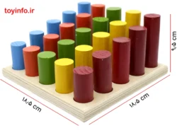 طول و عرض استوانه اندازه گیری, اسباب بازی آموزشی