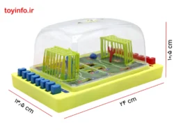ابعاد بازی مینی فوتبال دو نفره سبز