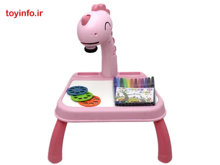 خرید آنلاین اسباب بازی پروژکتور نقاشی صورتی, پروژکتور نقاشی سرنتی پی تی