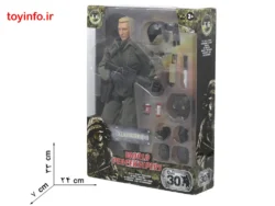 اندازه بسته بندی فیگور عروسک تکاور نیروی هوایی