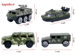 ابعاد ماشین های نظامی, اسباب بازی فلزی