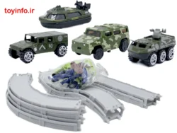 ریل و ماشین های فلزی نظامی