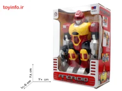 ابعاد بسته بندی آدم آهنی جنگجو رنگ قرمز