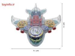 طول و عرض هواپیمای اسباب‌بازی چرخ‌دنده‌ای