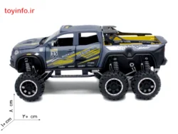 اندازه اسباب بازی ماشین پیکاپ بنز فلزی فنردار