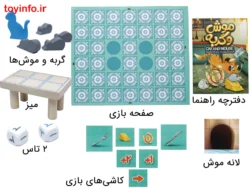 معرفی قطعات بازی فکری موش و گربه برای 6 سال به بالا