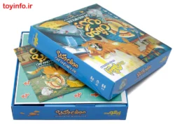 محتویات داخل بسته بندی بازی فکری موش و گربه