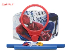 قطعات بازی دروازه فوتبال و بسکتبال شامل صفحه، حلقه، توری و دو میله