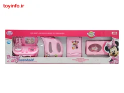 بسته بندی جعبه ای اسباب بازی دخترانه لوازم خانگی 4 تکه