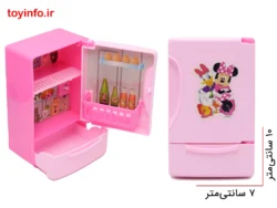یخچال صورتی اسباب بازی با درب بازشو و ابعاد کوچک