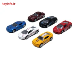 ماشین فلزی اسپرت 10 تایی در ابعاد کوچک
