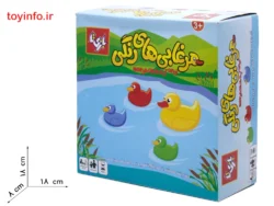 طول و عرض جعبه بازی مرغابی‌های رنگی