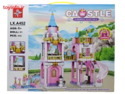 نمای رو به رو از جعبه لگو ساختنی قصر باربی