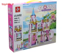 نمای جانبی از اسباب بازی لگو ساختنی قصر باربی