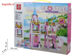 طول و عرض جعبه اسباب بازی لگو ساختنی قصر باربی