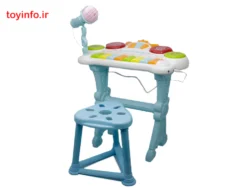 اسباب بازی موزیکال ارگ با صندلی، ست میز ارگ و صندلی کودکانه