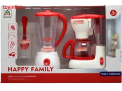 خرید ست اسباب بازی قهوه ساز و مخلوط کن درون جعبه از نمای رو به رو