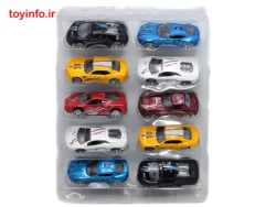 بسته بندی باز شده از ست ماشین فلزی اسپرت