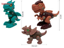 اندازه اسباب بازی دایناسورهای مونتاژی